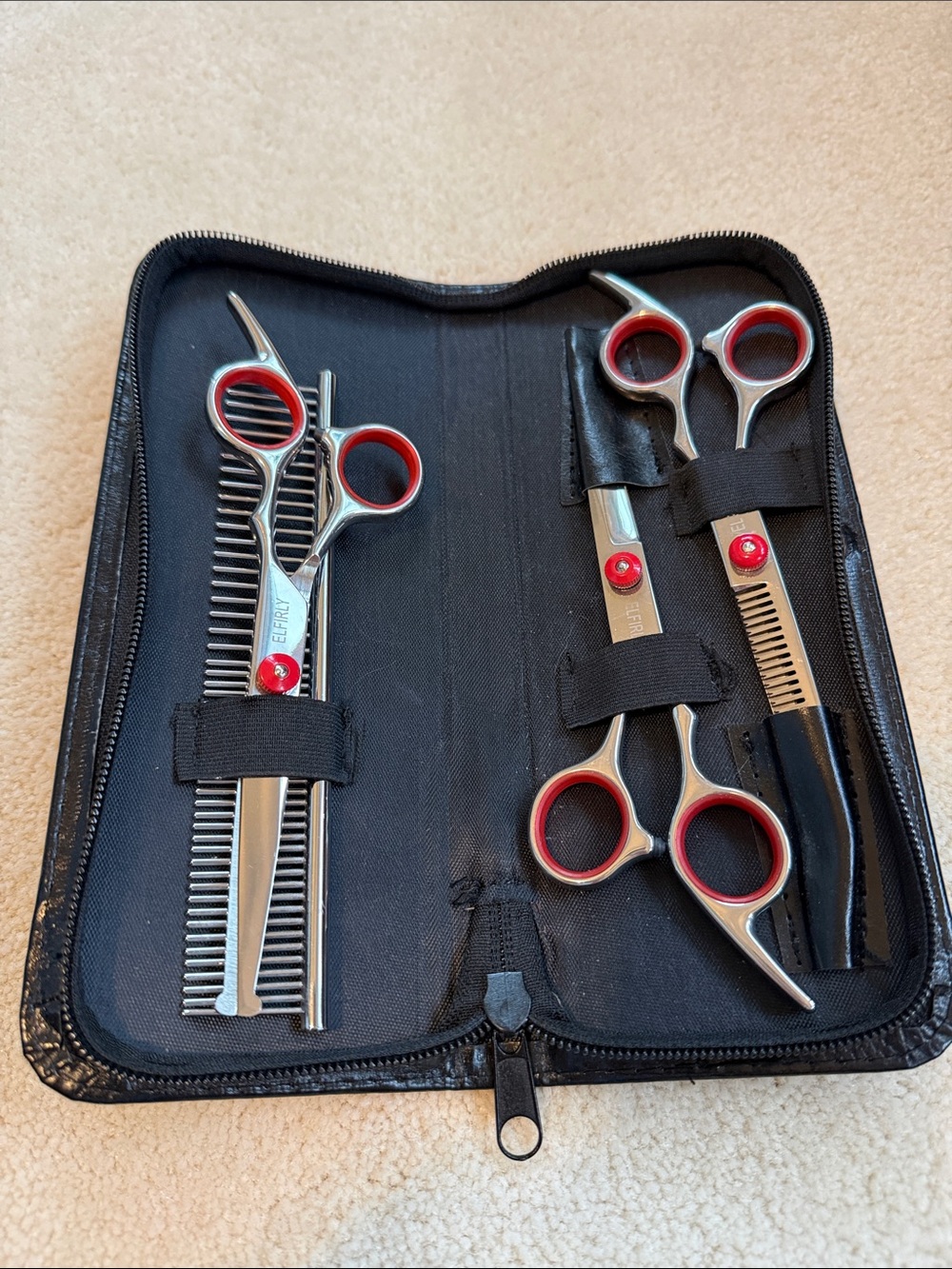 Professional Dog Grooming Scissor Kit